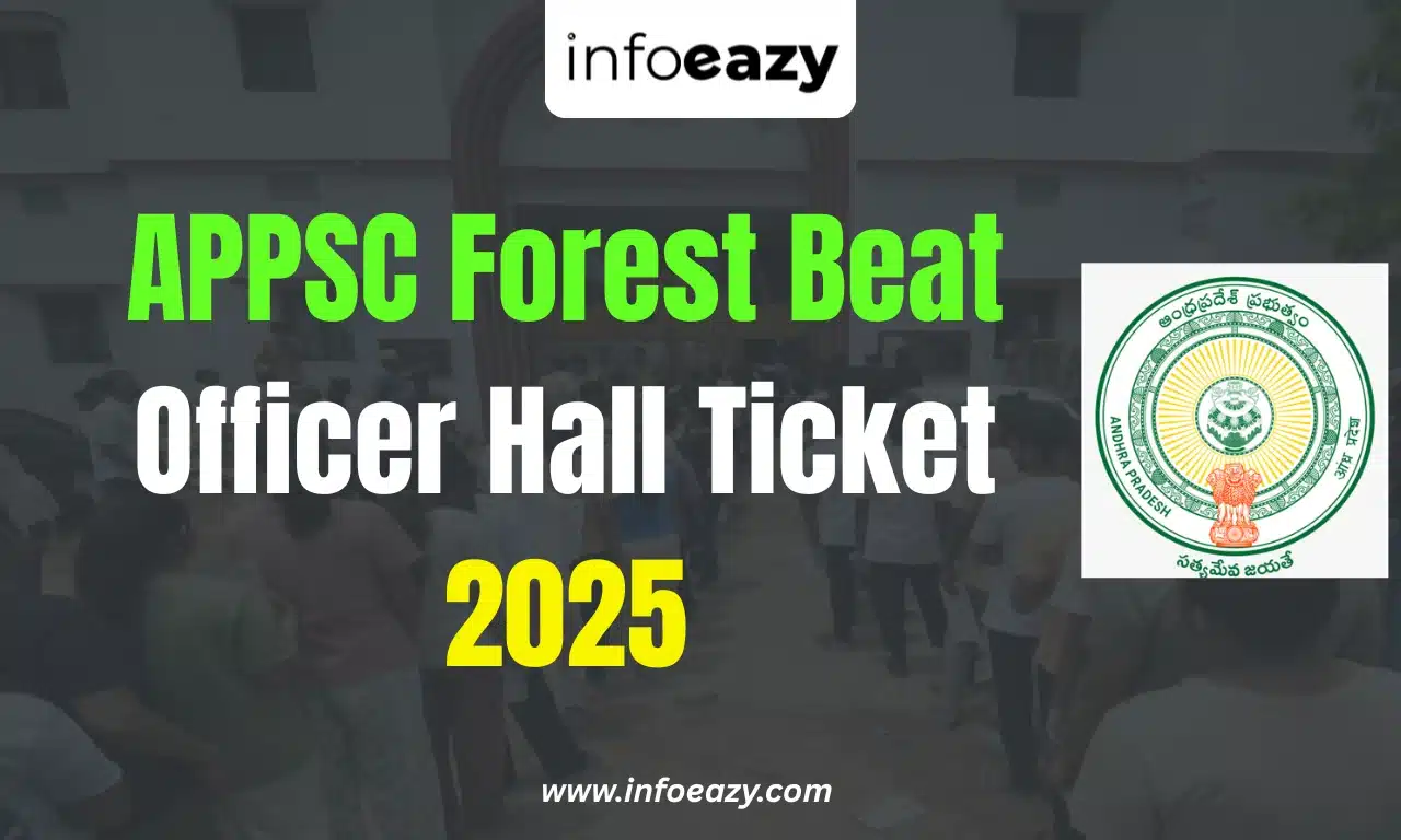 APPSC Forest Beat Officer Hall Ticket 2025