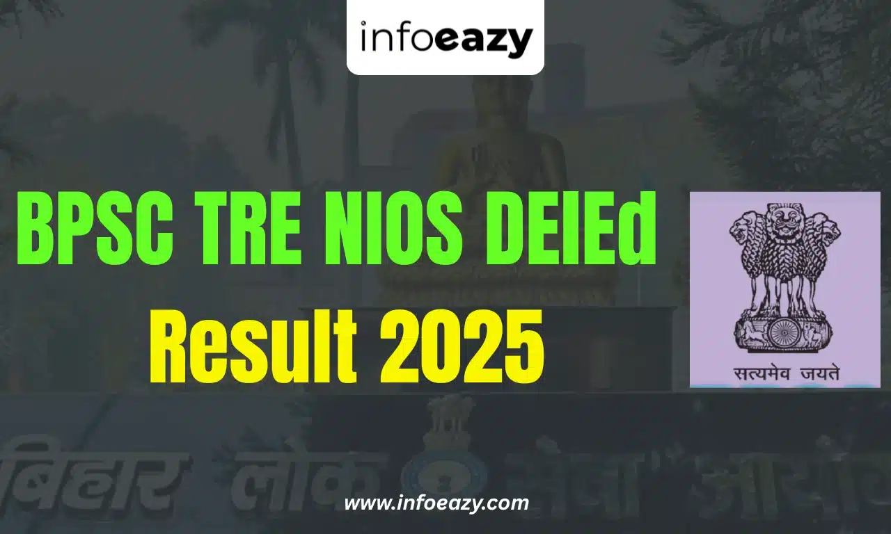 BPSC TRE NIOS DElEd Result 2025