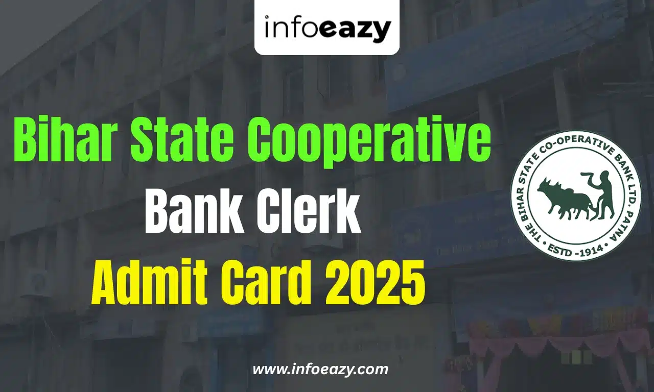 Bihar State Cooperative Bank Clerk Admit Card 2025