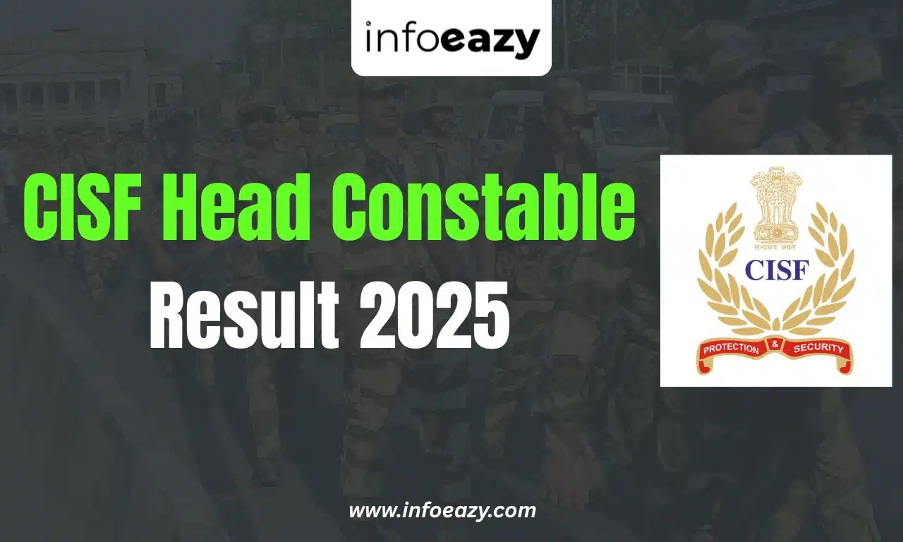 CISF Head Constable Result 2025