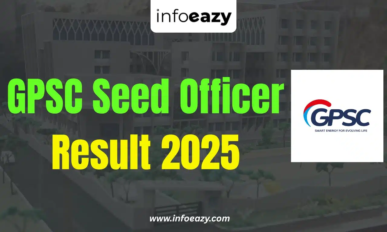 GPSC Seed Officer Result 2025