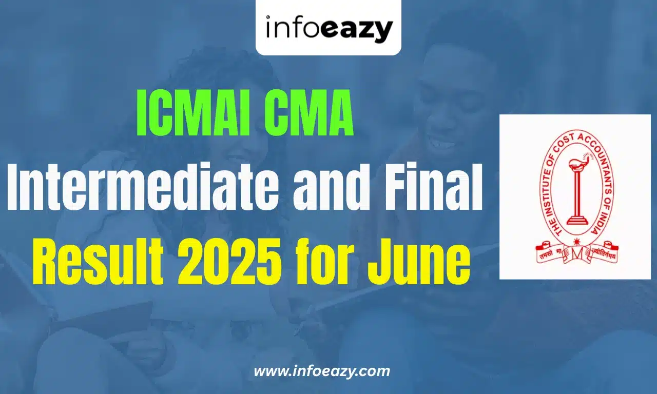 ICMAI CMA Intermediate and Final Result 2025 for June