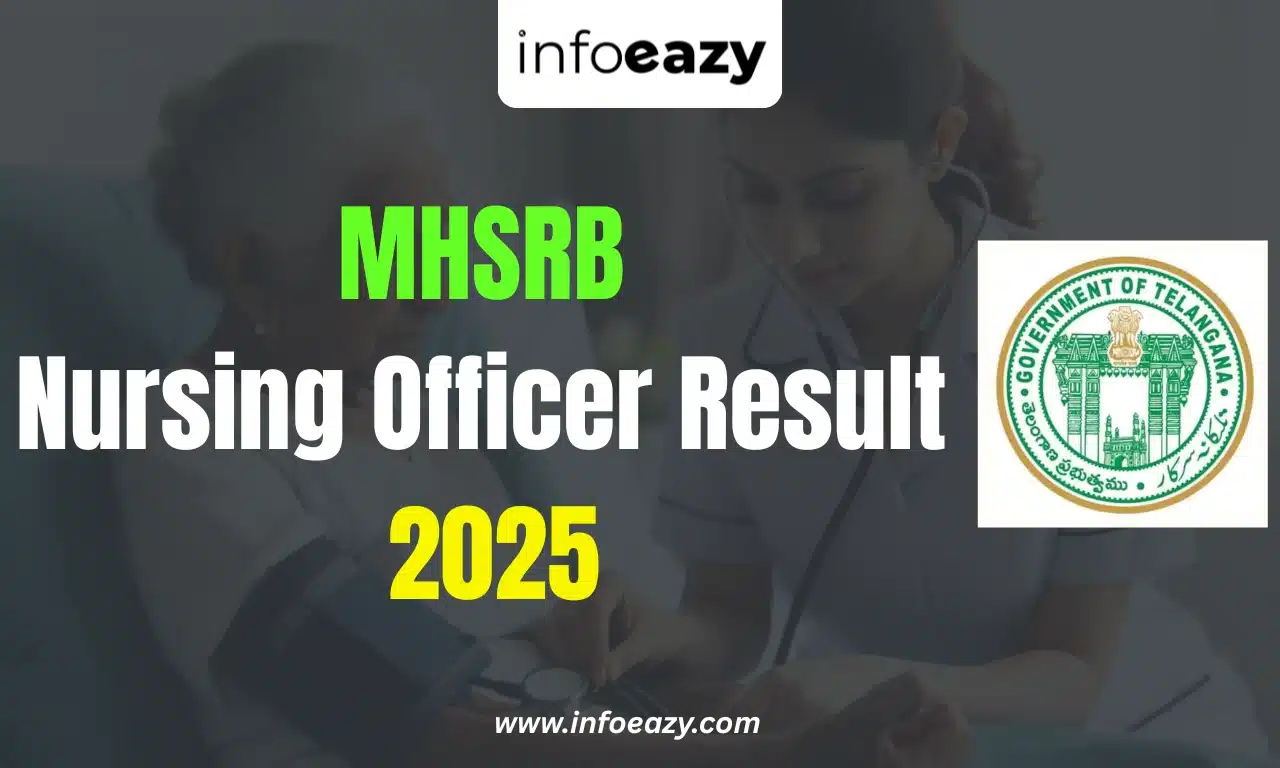 MHSRB Nursing Officer Result 2025