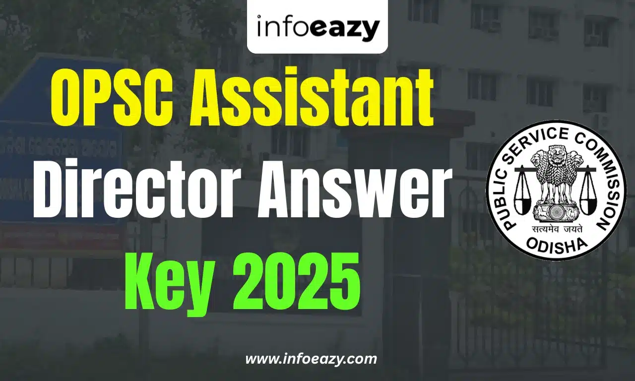 OPSC Assistant Director Answer Key 2025