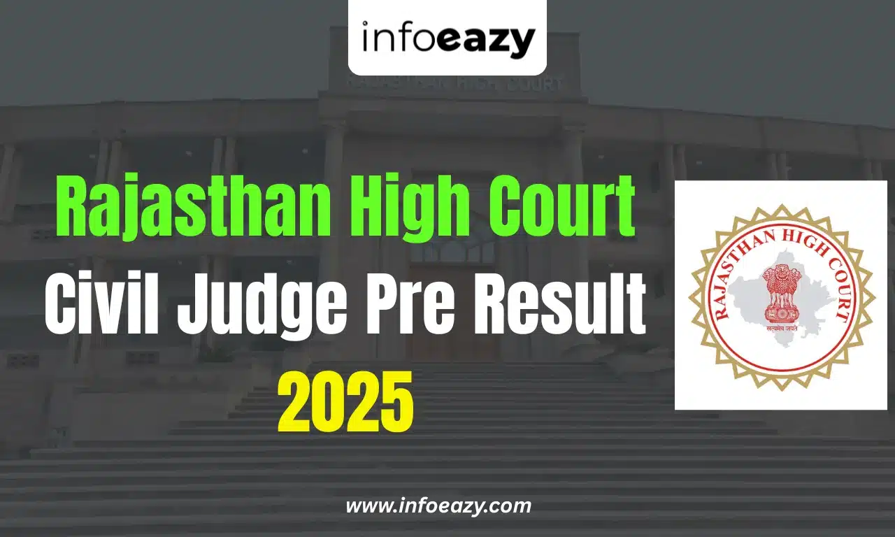 Rajasthan High Court Civil Judge Pre Result 2025