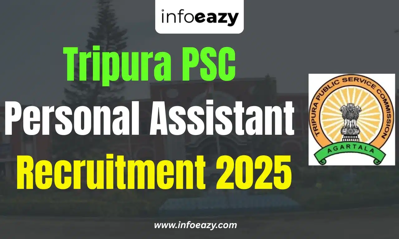 Tripura PSC Personal Assistant Recruitment 2025