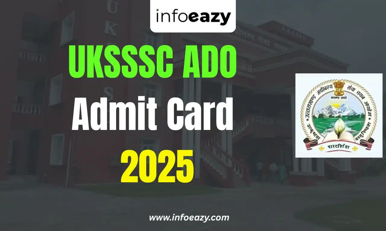 UKSSSC ADO Admit Card 2025