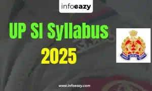 UP SI Syllabus 2025