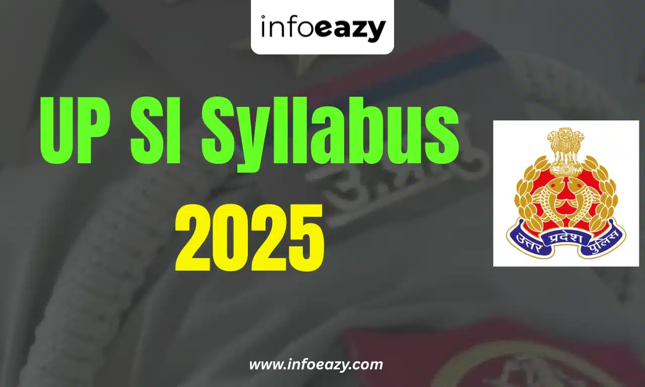 UP SI Syllabus 2025