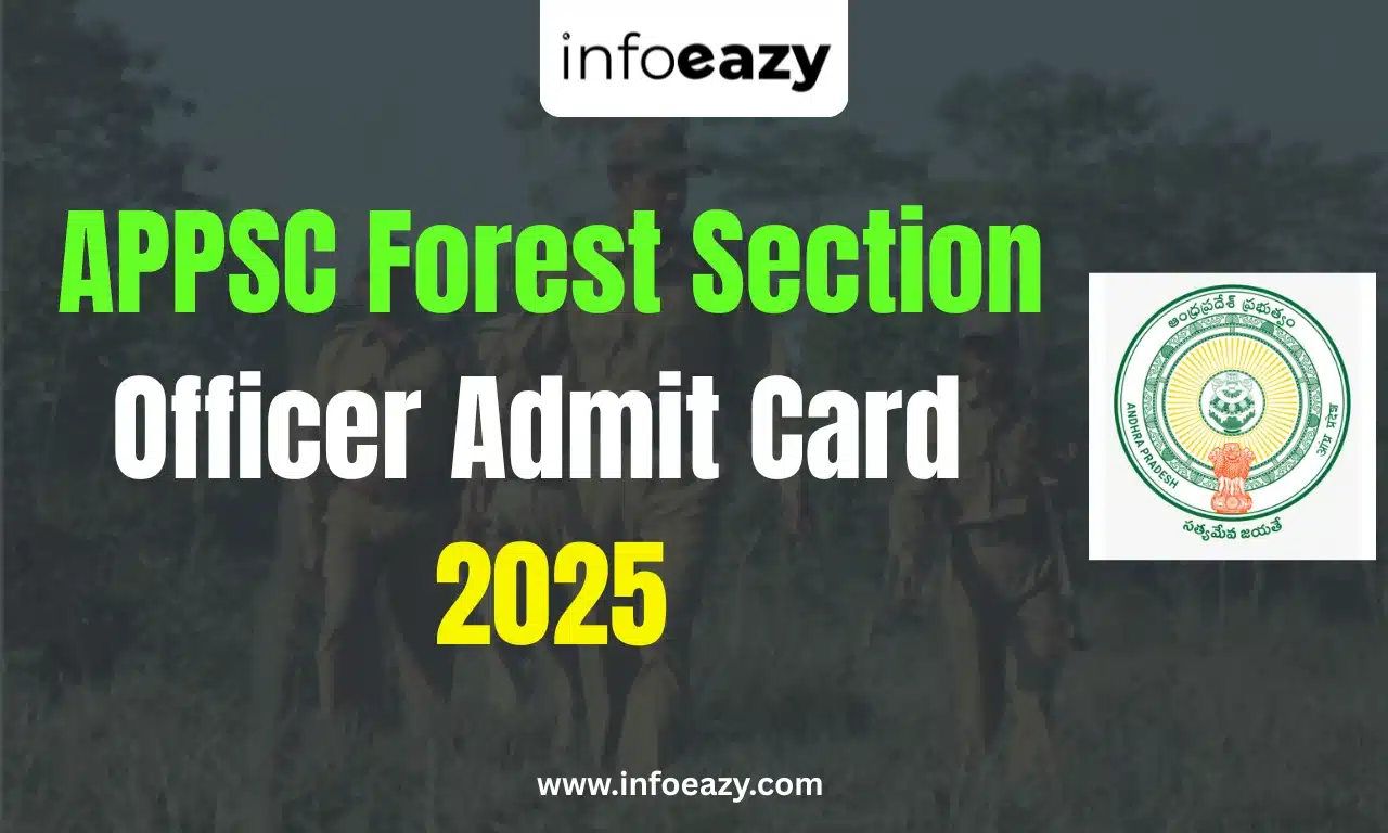 APPSC Forest Section Officer Admit Card 2025