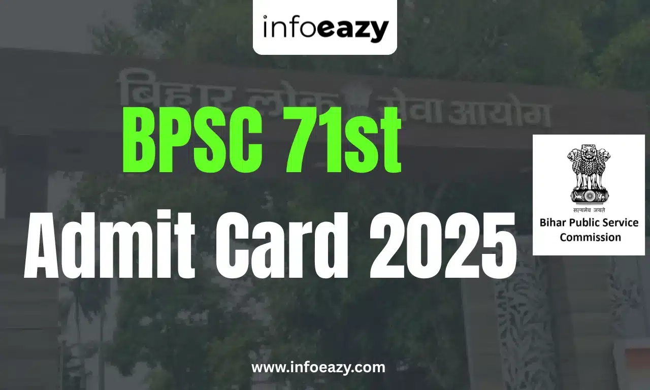 BPSC 71st Admit Card 2025