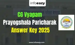 CG Vyapam Prayogshala Paricharak Answer Key 2025