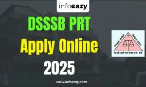 DSSSB PRT Apply Online 2025