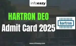 HARTRON DEO Admit Card 2025