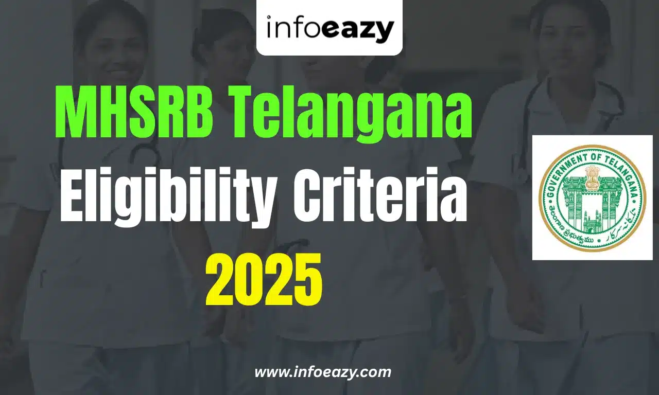 MHSRB Telangana Eligibility Criteria 2025