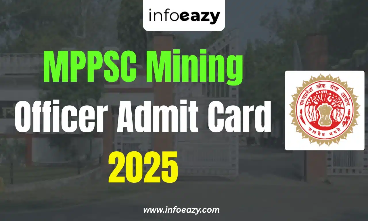 MPPSC Mining Officer Admit Card 2025