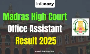 Madras High Court Office Assistant Result 2025