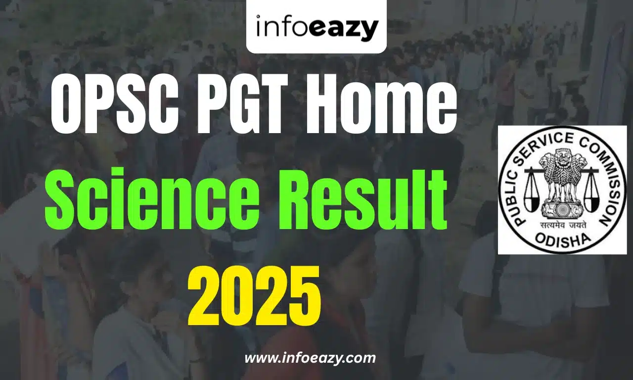 OPSC PGT Home Science Result 2025