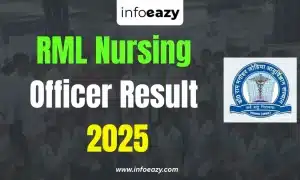 RML Nursing Officer Result 2025