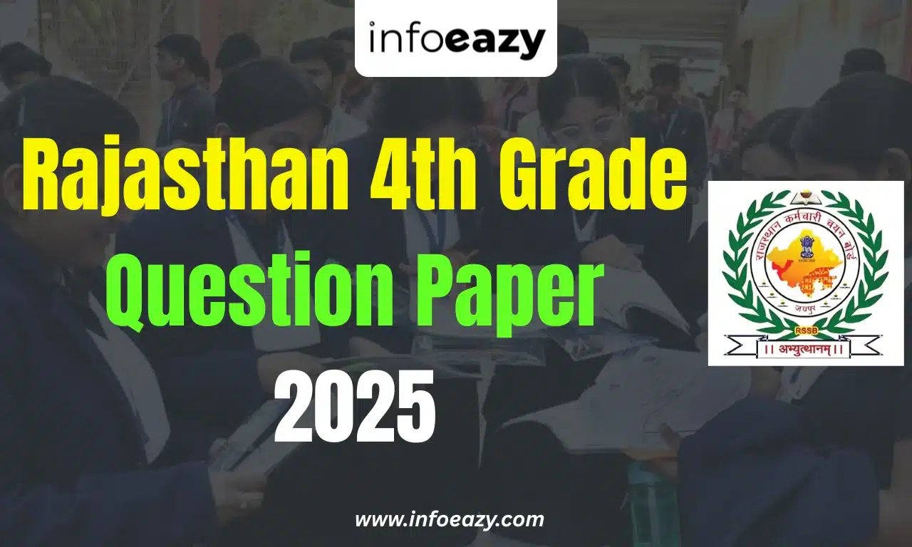 Rajasthan 4th Grade Question Paper 2025