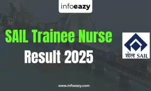 SAIL Trainee Nurse Result 2025