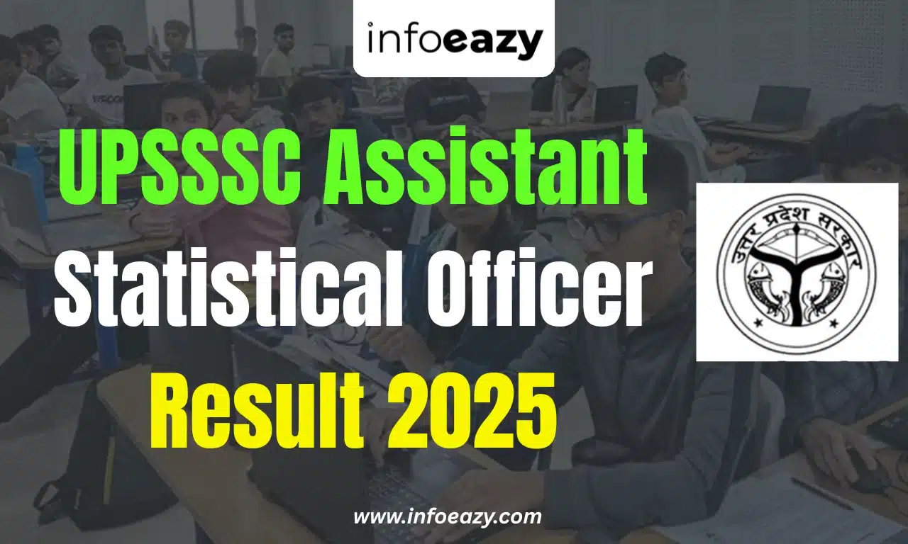UPSSSC Assistant Statistical Officer Result 2025