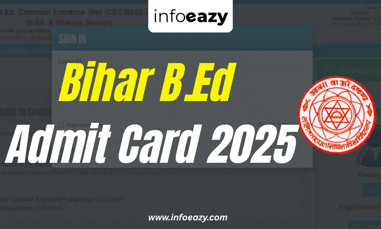 Bihar B.Ed Admit Card 2025