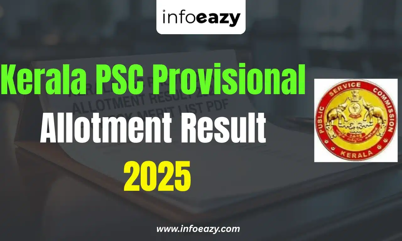 Kerala PSC Provisional Allotment Result 2025