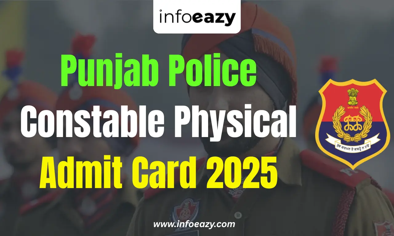 Punjab Police Constable Physical Admit Card 2025
