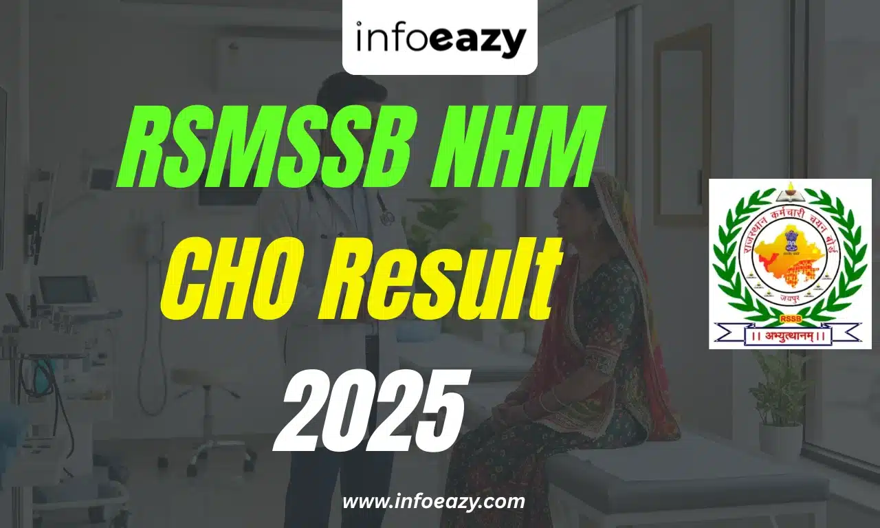 RSMSSB NHM CHO Result 2025