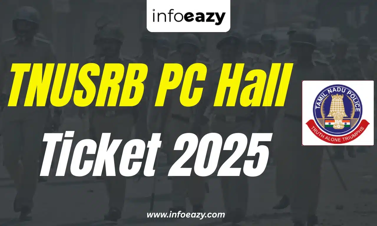 TNUSRB PC Hall Ticket 2025