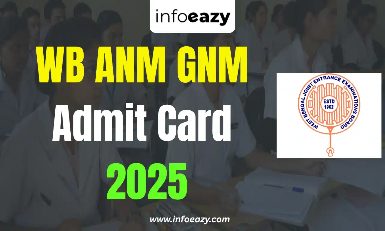 WB ANM GNM Admit Card 2025
