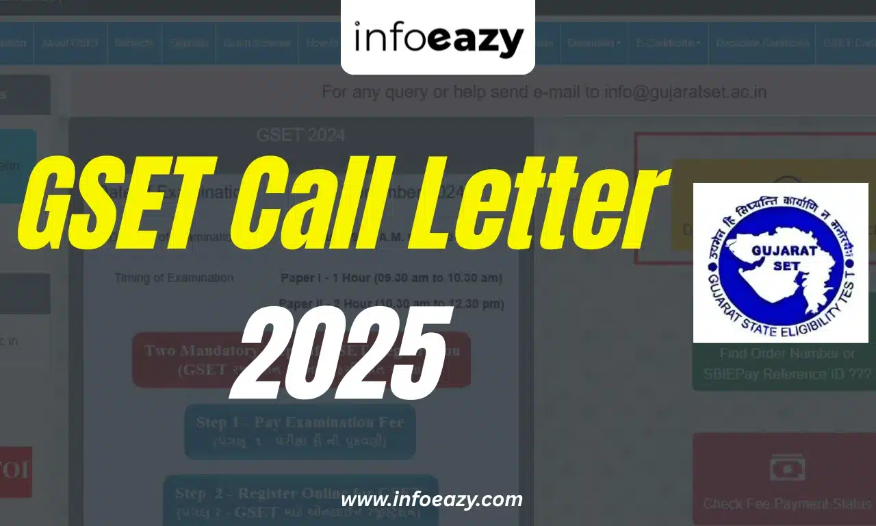 GSET Call Letter 2025