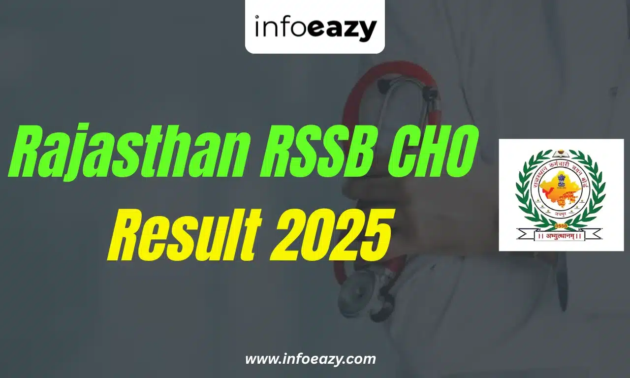Rajasthan RSSB CHO Result 2025